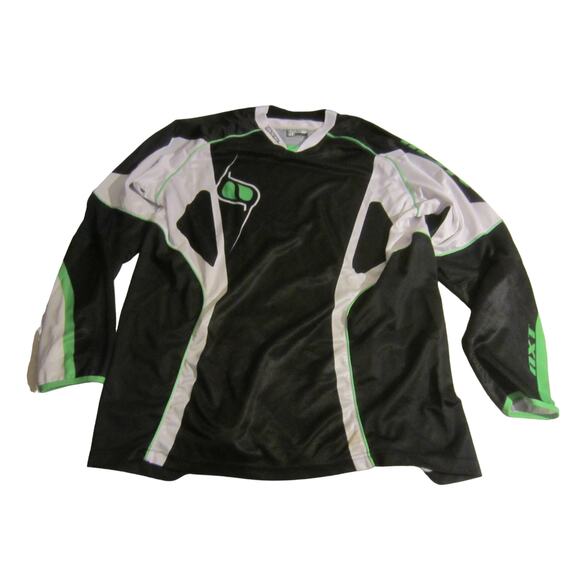 MSR Motocross Jersey Black Green White Riding Gear XXLarge - Picture 2 of 11